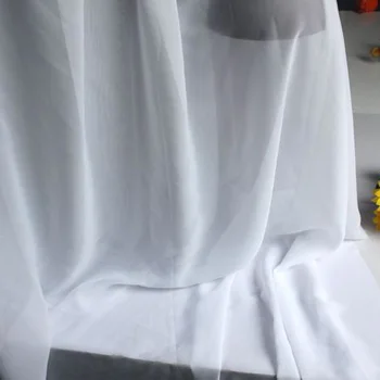 

White Chiffon Fabric Sheer Bridal Wedding Dress Lining Fabric Skirt 60" Wide 5 Yards Per Lot Free Shipping