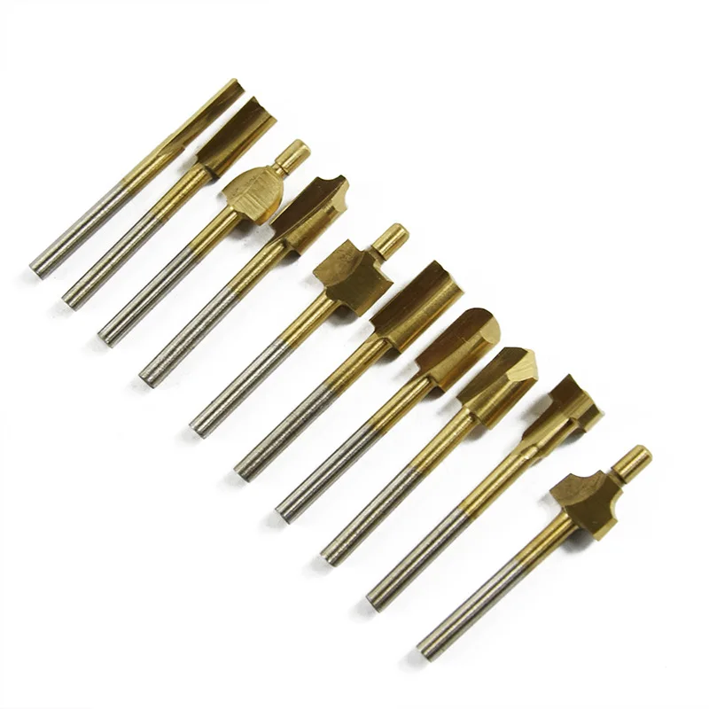 Titanium plated High speed Steel 10pcs Woodworking Cutting Edge
