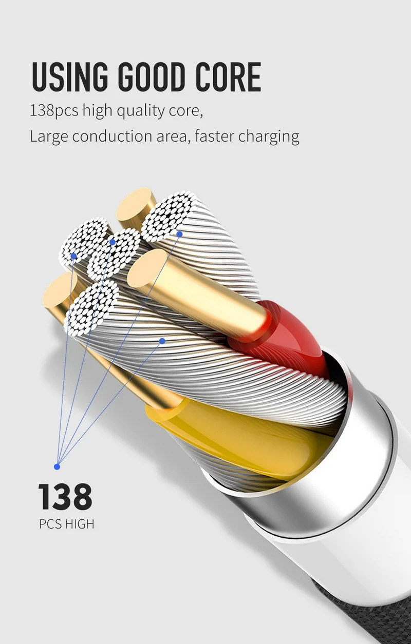 MCDODO 2.4A светодиодный usb-кабель для зарядки iPhone XS MAX XR X 8 6s 6 Plus 5 Быстрая Зарядка Поддержка передачи данных провод для зарядного устройства