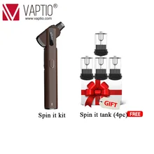 Spinnable drip tip Original Vaptio Spin IT vape Kit with 500mAh built in battery 15W 1.8ml tank starter Electronic cigarette kit Spinnable drip tip Original Vaptio Spin IT vape Kit with 500mAh built in battery 15W 1.8ml tank starter Electronic cigarette kit