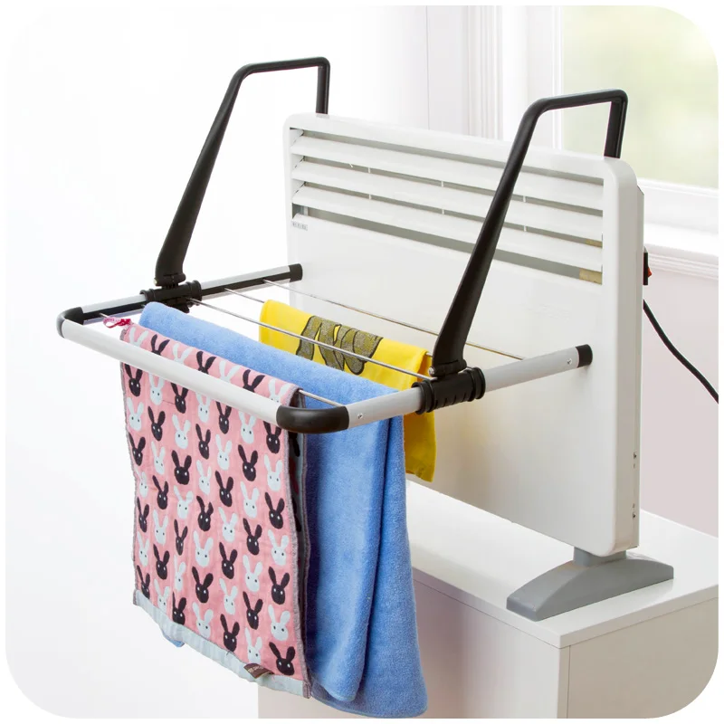 Free shipping multi purpose drying racks folding balcony hanging shoe rack bathroom towel drying