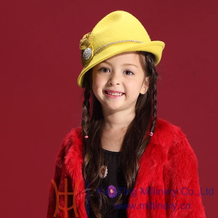 2014 Winter Hats New Fashion Peacock Feather Hair Accessories Headbands Lovely Children s Beaded Caps Hats