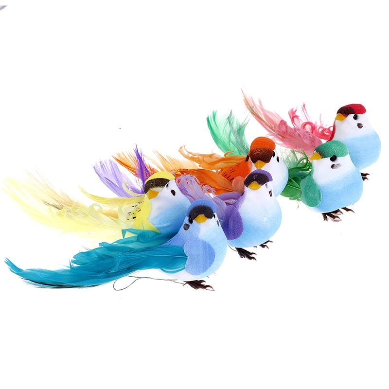 

Artificial Foam Feather Bird Figurine Ornament Lawn Yard Garden Tree Decoration