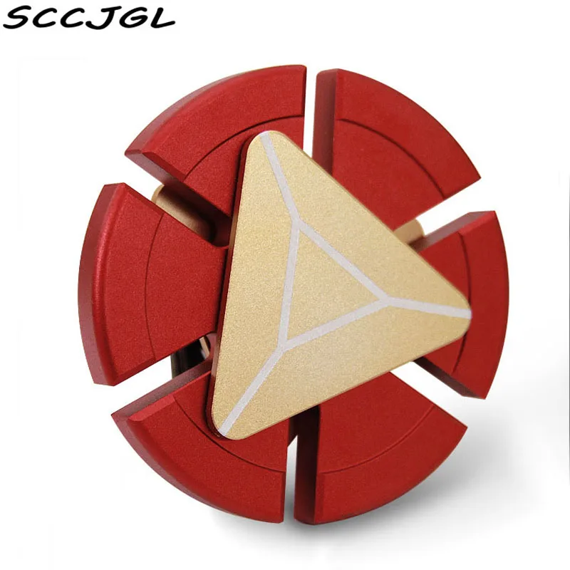 

Iron Man Shield Cool Gyros Aluminum Metal Ring Fidget Hand Spinner EDC Fingertip Gyro Autism ADHD Stress Relieve Anti Stress Toy