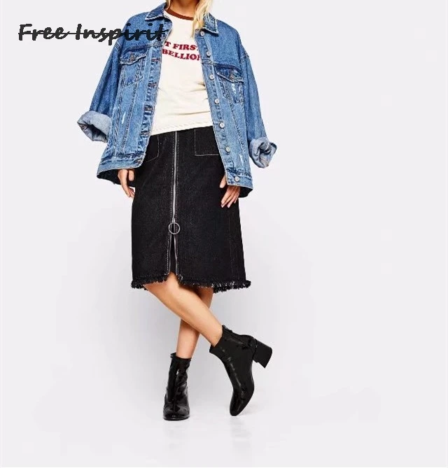Бесплатная вдохновляли 2018 Новая мода Весна и осень Для женщин SkirtsCasual прямо по