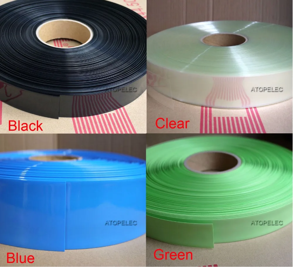 

Wide 9MM / Diameter 5MM PVC 2:1 Heat Shrink Tubing Battery Wrap Black/Red/Yellow/Green/Blue/White/Clear