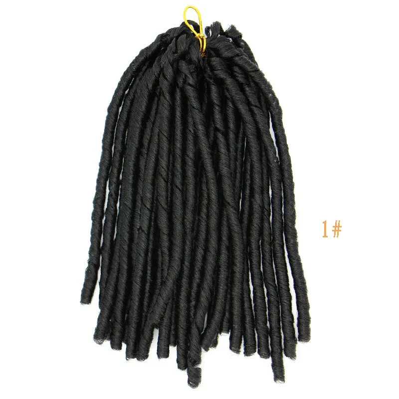 3 пакеты feibin искусственная locs коса синтетических волос крючком, плетение волос для черный Для женщин 90 пряди Длина 14 дюйм(ов) shippingd96