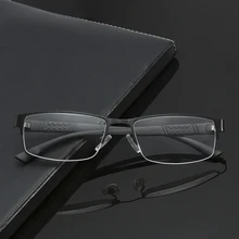 BOYSEEN, Ретро стиль, половинная оправа, металл, модные мужские очки для чтения, очки для пресбиопии, от 1,0 до 4,0 8015