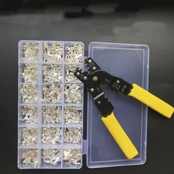 

Y/O/U Shape Round Fork Type Bare Cold Press Terminal Copper Nose Terminal 18 Kinds in 1