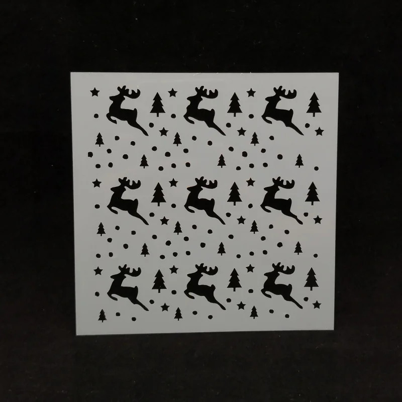 

Christmas tree deer Plastic Layering Stencils for DIY Scrapbooking/photo album Decorative Embossing DIY Paper Cards Crafts