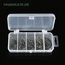 50pcs. адреналин крюк комплект черный никель крючок 4#2#1#1/0#2/0# Техас Диао Luya мягкие молния