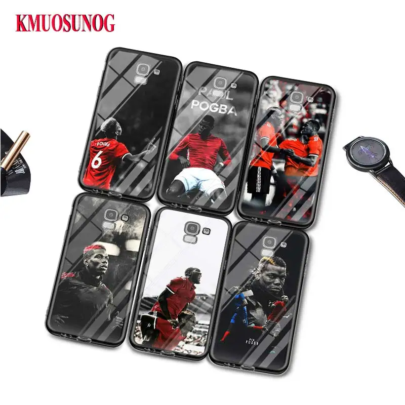 

Black Silicone Case Football Star Paul Pogba for Samsung Galaxy j8 j7 j6 j5 j4 j3 Plus Prime 2018 2017 2016 Phone Bag Cover