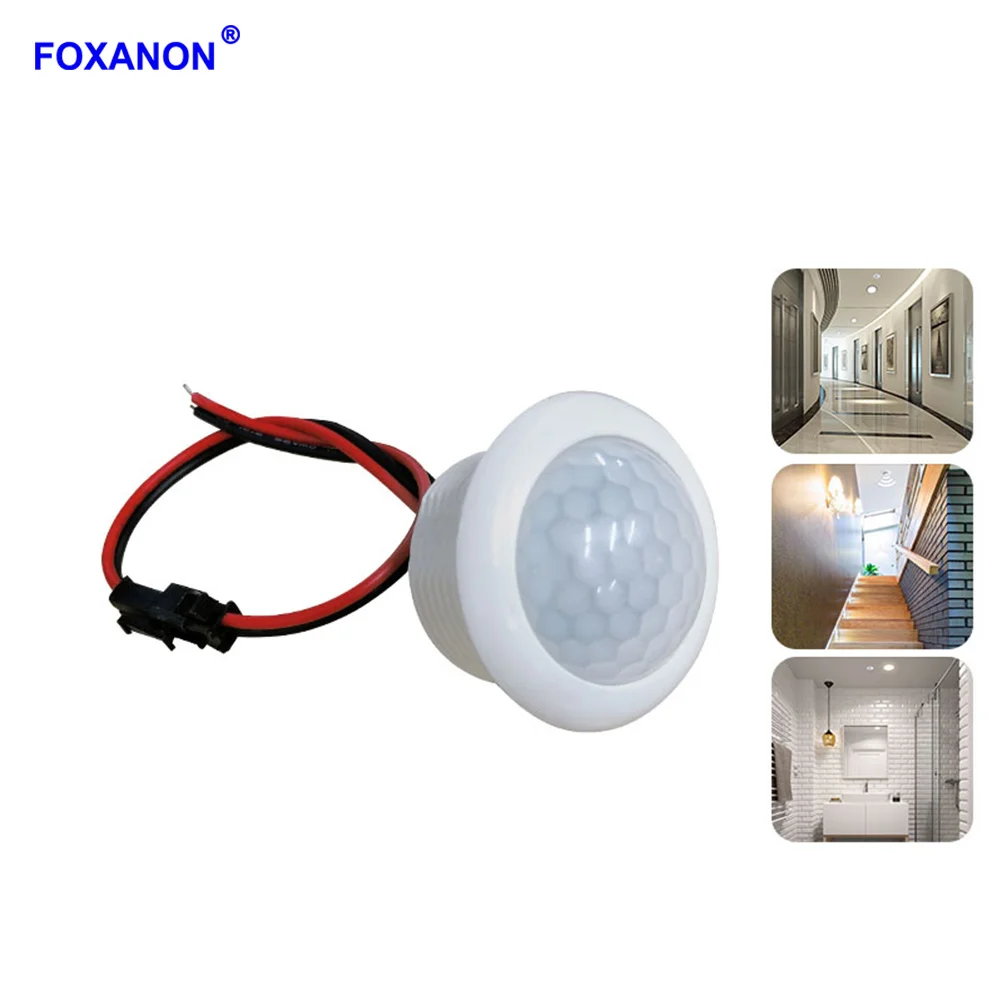 

Foxanon infrared pir motion sensor switch 110V 220V detection automatic sensor light switch controller apply for home lighting