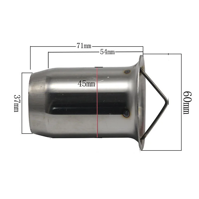 60 мм разъем гоночный внедорожный глушитель перегородка универсальный мотоцикл выхлопной дБ убийца практичный