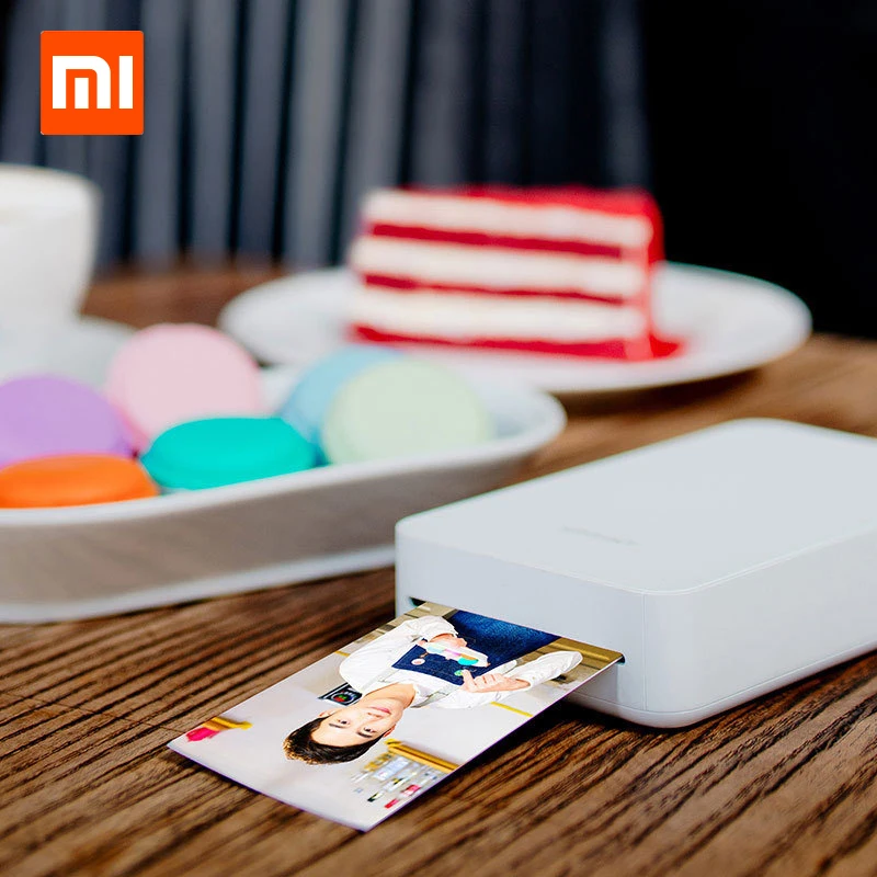 Умный принтер Xiaomi XPRINT беспроводной фотопринтер для телефона фото Bluetooth NFC AR