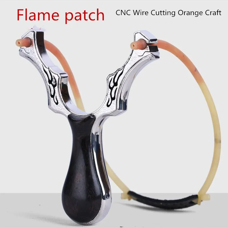 

Wire cutting stainless steel violet sandalwood handle patch card ball Slingshot professional user high-end precision