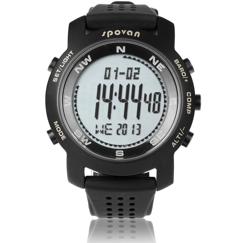 SPOVAN Professional outdoor sports Hiking watch with digital compass