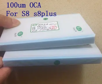 

100um OCA Glue Optical Clear Adhesive for Samsung S8 S8 Plus Sticker to repair lcd 10 bag/lots 500pcs freeshipping via DHL