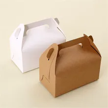 

Wholesale Price Pure Carbord Kraft Paper Muffin Holder Cupcake Cups Cake Box Of Biscuits Packaging Box West Point /20pcs