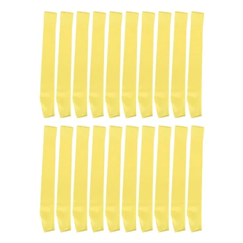 

20pcs Blank Plain Hen Party Wedding Birthday Baby Shower Retirement Sash DIY Make Your Own Shoulder Strap Yellow