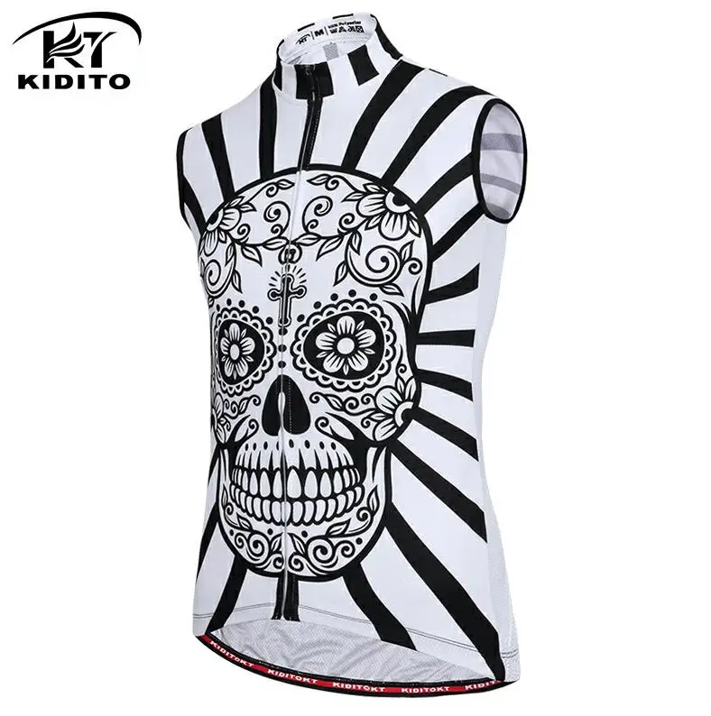 Cycling Jersey only Kiditokt Pro Cycling Jetsey летняя быстросохнущая одежда без рукавов для горного велосипеда дышащая одежда для езды на велосипеде roupa ciclismo велосипедная одежда - Цвет: Cycling Jersey only