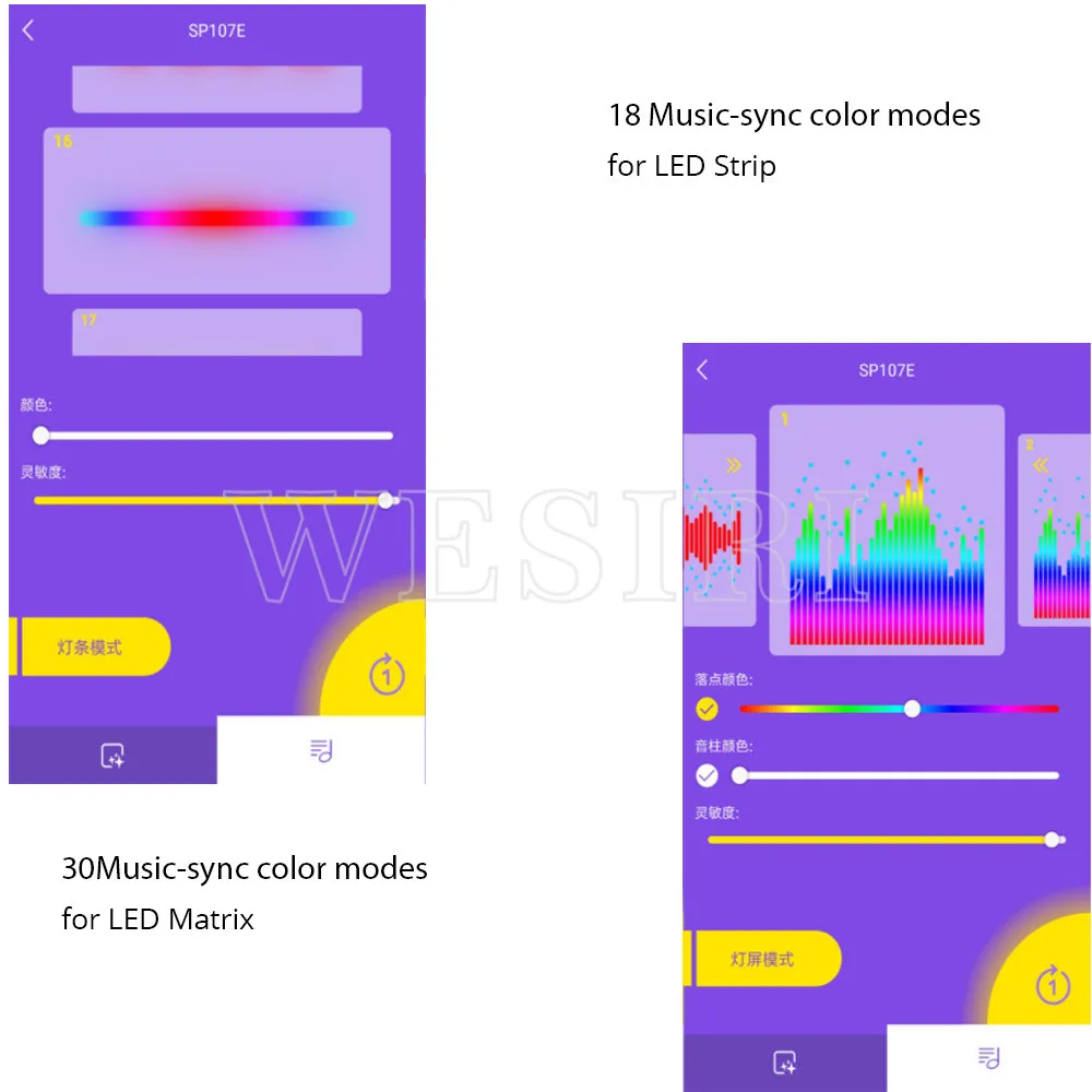 Wi-Fi Bluetooth SP107E Pixel IC SPI музыкальный светодиодный контроллер с помощью приложения для телефона для WS2812 SK6812 SK9822 RGBW APA102 LPD8806 полосы DC5-24V