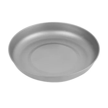 

TOAKS Household Dish Ultralight Outdoor Tableware Camping Titanium Plate T-18 Picnic Plate