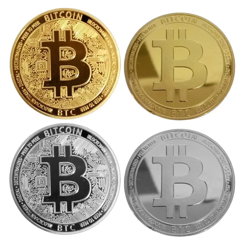 

Gold-Plated Iron Bitcoin Coin Collection Gift Coin Art Collection Commemorative Coin Business Gift Decorative Gift