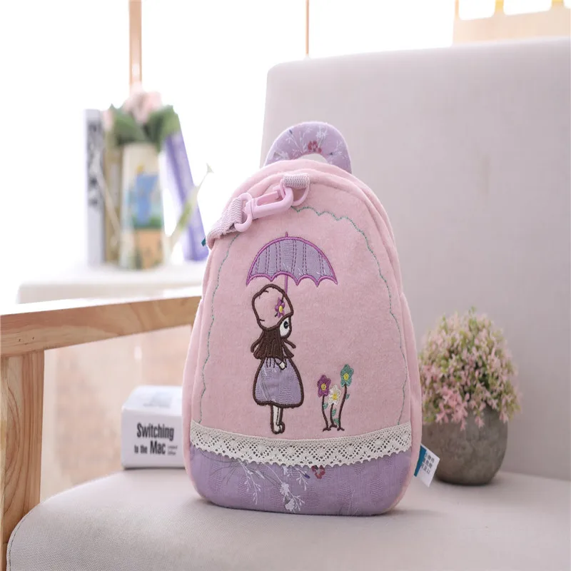 new 35cm Prevent Fall Cute Cartoon Traction Bags Kids Doll Plush Backpack Toy Children Shoulder Bag for Kindergarten Girl - Цвет: Traction bag