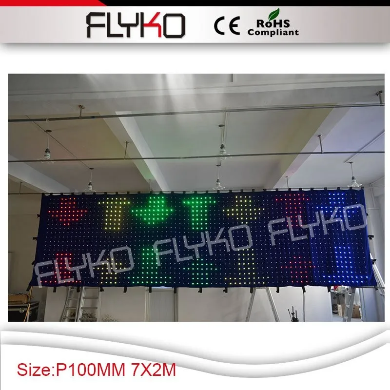 1 p10 2x7m led video curtain 8