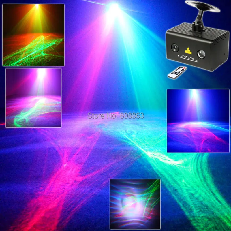 New R G Laser Pattern Aurora Water Galaxy Sky Effect Full Color RGB LED DJ Home