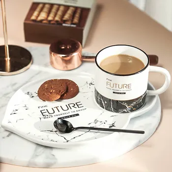

Nordic Mug Simple Ceramic Coffee Cup Set Household Milk Breakfast Mugs Lovers Cup English Afternoon Teacup