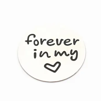 

Newest 10pcs/lot Stainless steel 22mm large silver forever in my window plate floating plate for 30mm floating locket Glass