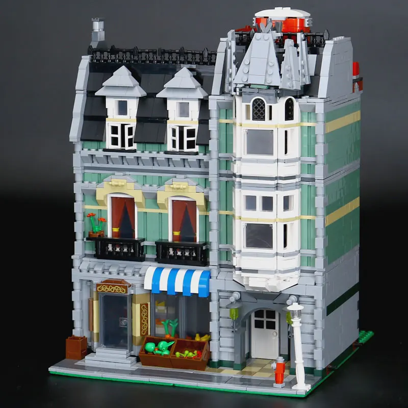 

L Models Building toy Compatible with Lego L15008 2462Pcs Green Grocer Blocks Toys Hobbies For Children Model Building Kits