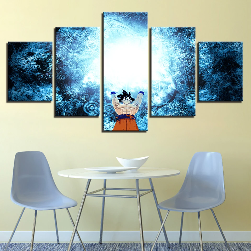 

HD Print Paintings on Canvas Wall Art Animation Cartoon Dragon Ball Home Artwork Wall 5 Piece Canvas Wall Art Painting Artwork