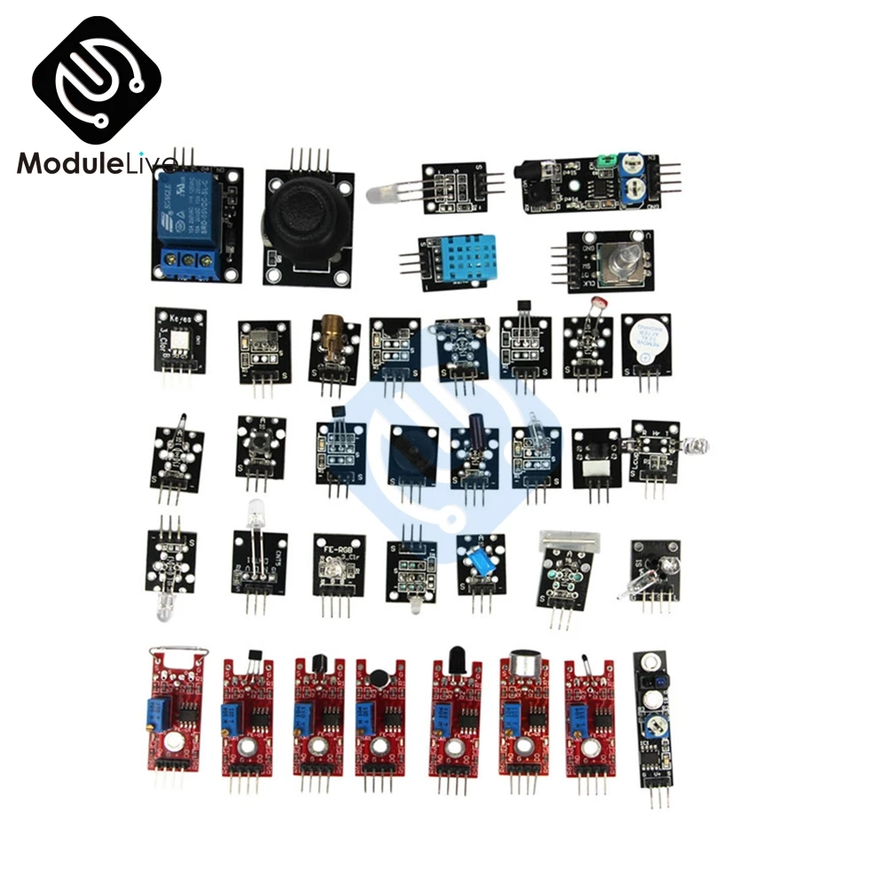 Комплект модулей датчиков Ultimate 37 в 1 для Arduino MCU образование Raspberry Pi|kit for arduino|kit kitskit