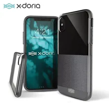 X-doria Dash Series чехол для Apple iPhone 7 8 Plus X с премиум-материалами защитный чехол из поликарбоната для iPhone X 2 цвета