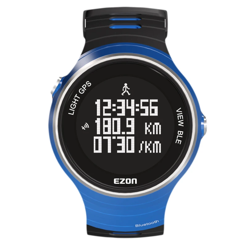 Image Ezon Outdoor Sports For Smart GPS Watches Running Male Multifunctional 5ATM Waterproof Electronic Watch G1 Black