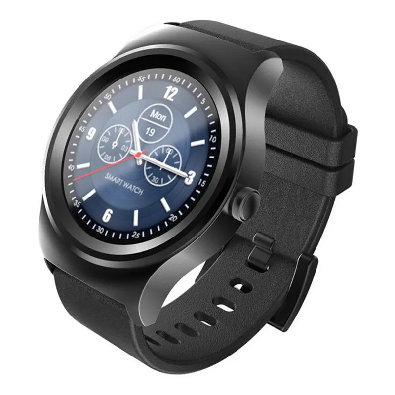 Round font b Smartwatch b font SMA09 Smart Watch Dual Bluetooth MTK2502 Heart Rate Monitor Fitness