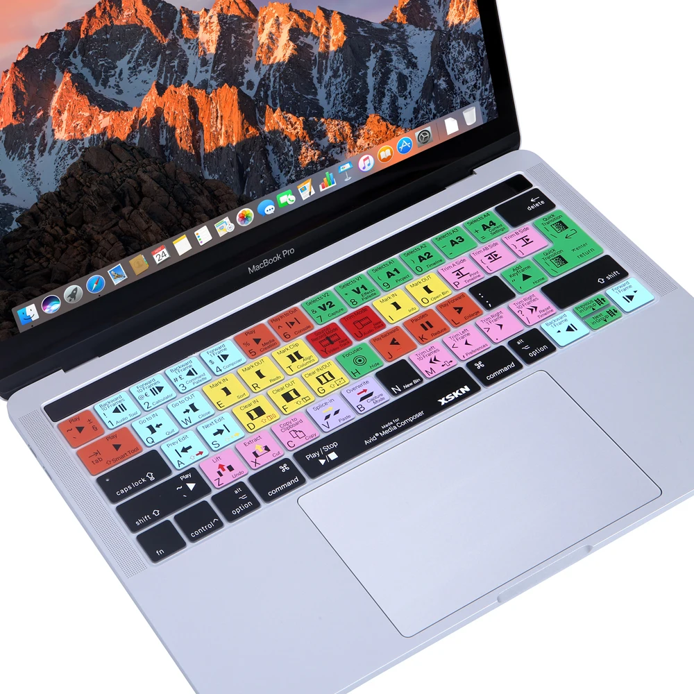 XSKN Avid Media Composer Keyboard Skin for Touch Bar Macbook 13 15 A1706 A1707 (2016 Release) Music Software Shortcut Cover XSKN Avid Media Composer Keyboard Skin for Touch Bar Macbook 13 15 A1706 A1707 (2016 Release) Music Software Shortcut Cover