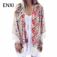 ENXI женская блузка размера плюс, женский кардиган, Одежда для беременных женщин, Цветочные Рубашки, Топы для беременных, женская одежда