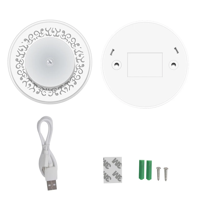 

Motion Sensor Led Light, 3 Modes 8LED Rechargeable Motion Sensor LED Night Light with USB Cable Auto On/Off,Cordless Wall Ligh