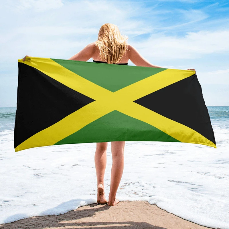 Jamaica Flag Beach Towel_副本