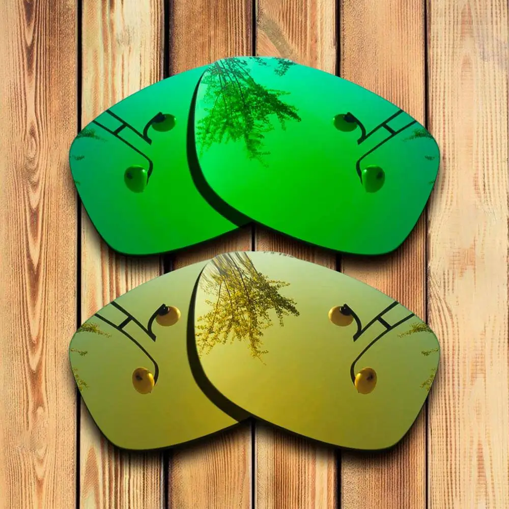 Green -Yellow Mirror 2 пары точно режущие поляризованные Сменные линзы для солнцезащитных очков Jupiter Squared-много цветов - Цвет линз: Green -Yellow Mirror