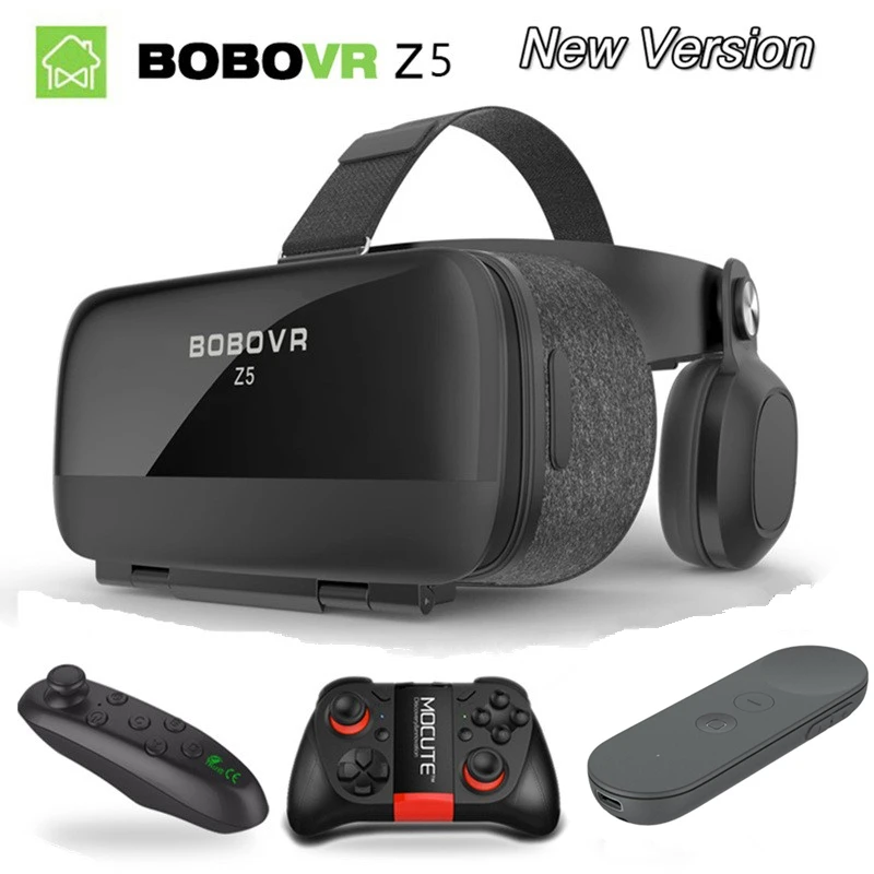 Bobovr Z5 wave VR Виртуальная реальность 3D очки шлем VR 3D кино очки гарнитура коробка картон для 4,0-6," смартфон+ контроллер