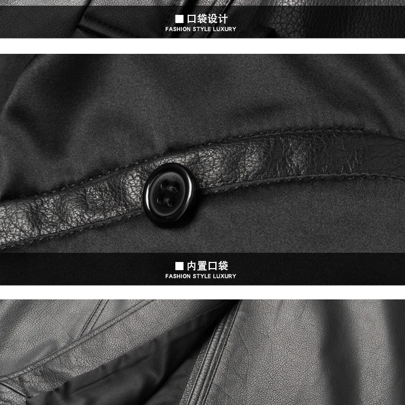 Flash Deal VHO fashion casual natural real cow leather coats for men x-long double breasted leather dust coat genuine leather jacket 17