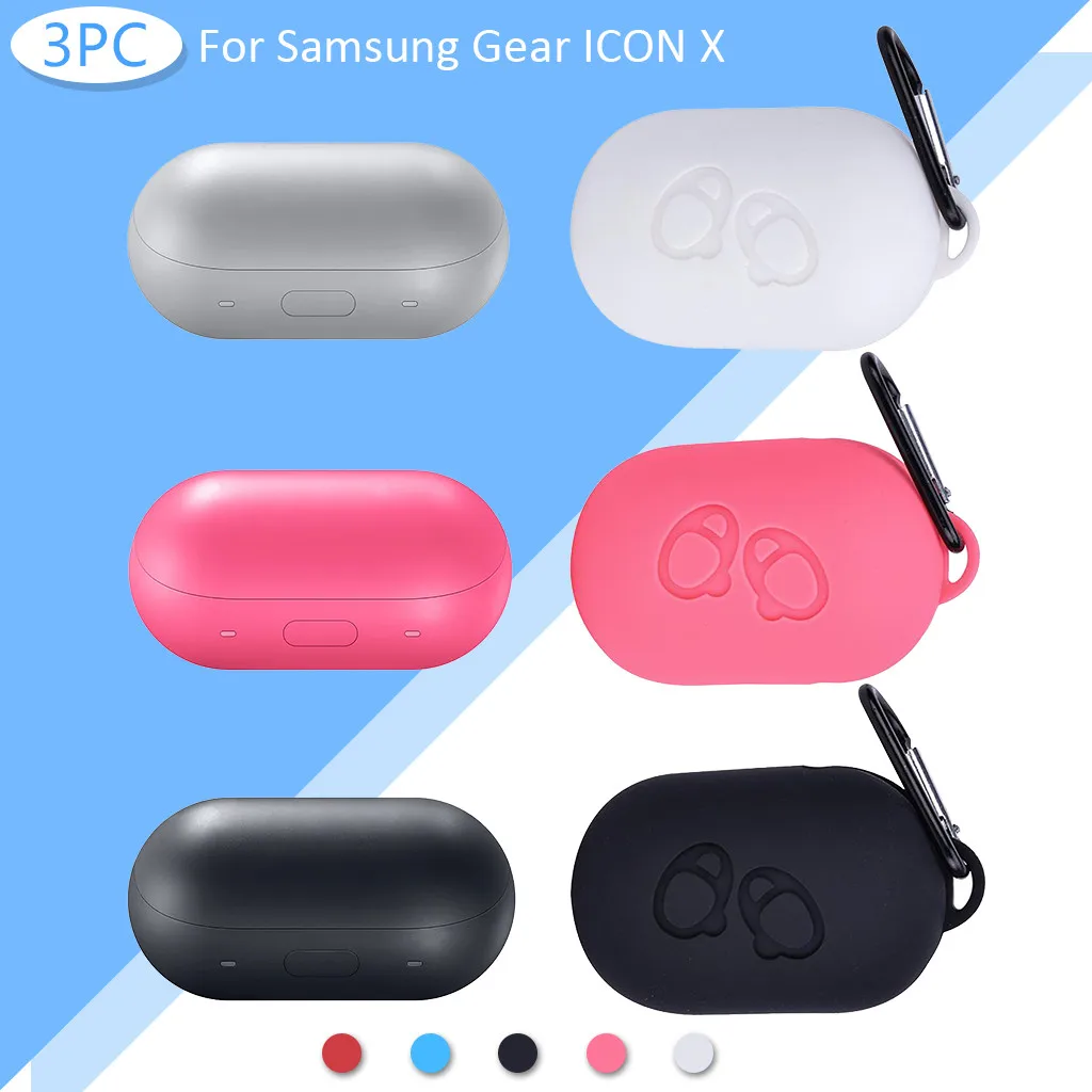 

2019 New 3PCS Sports Silicone Case Cover With buckle for Samsung Gear ICON X Earphones