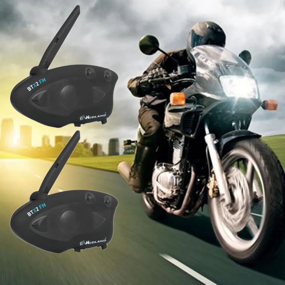 

2PCS/Pack Real-Time Motorcycle Helmet Headset Bluetooth Intercom Motorcycle Helmet Headset Bluetooth Intercom