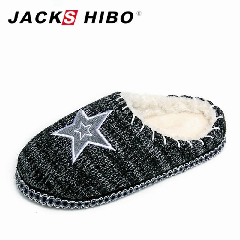 

JACKSHIBO Winter Womens Plush Fleece Lined Slippers Memory Foam Clog Slip on Female Slippers Comfortable House Indoor Slippers