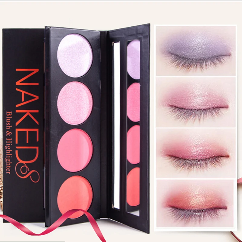 Eye Shadow & Blush 4 Colors Eye Make Up Eyeshadow Face Make Up Blush High Quality Hot Sale